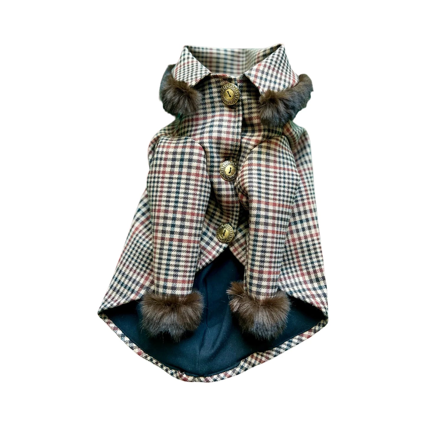 Wool and Faux Fur coat - UnoRuben