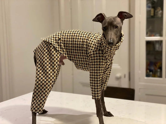 Pied de Poule Two Piece Chestnut Suit - UnoRuben